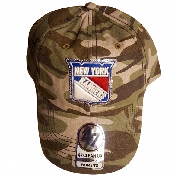 York Rangers Nhl Camouflage Bling Cap 
